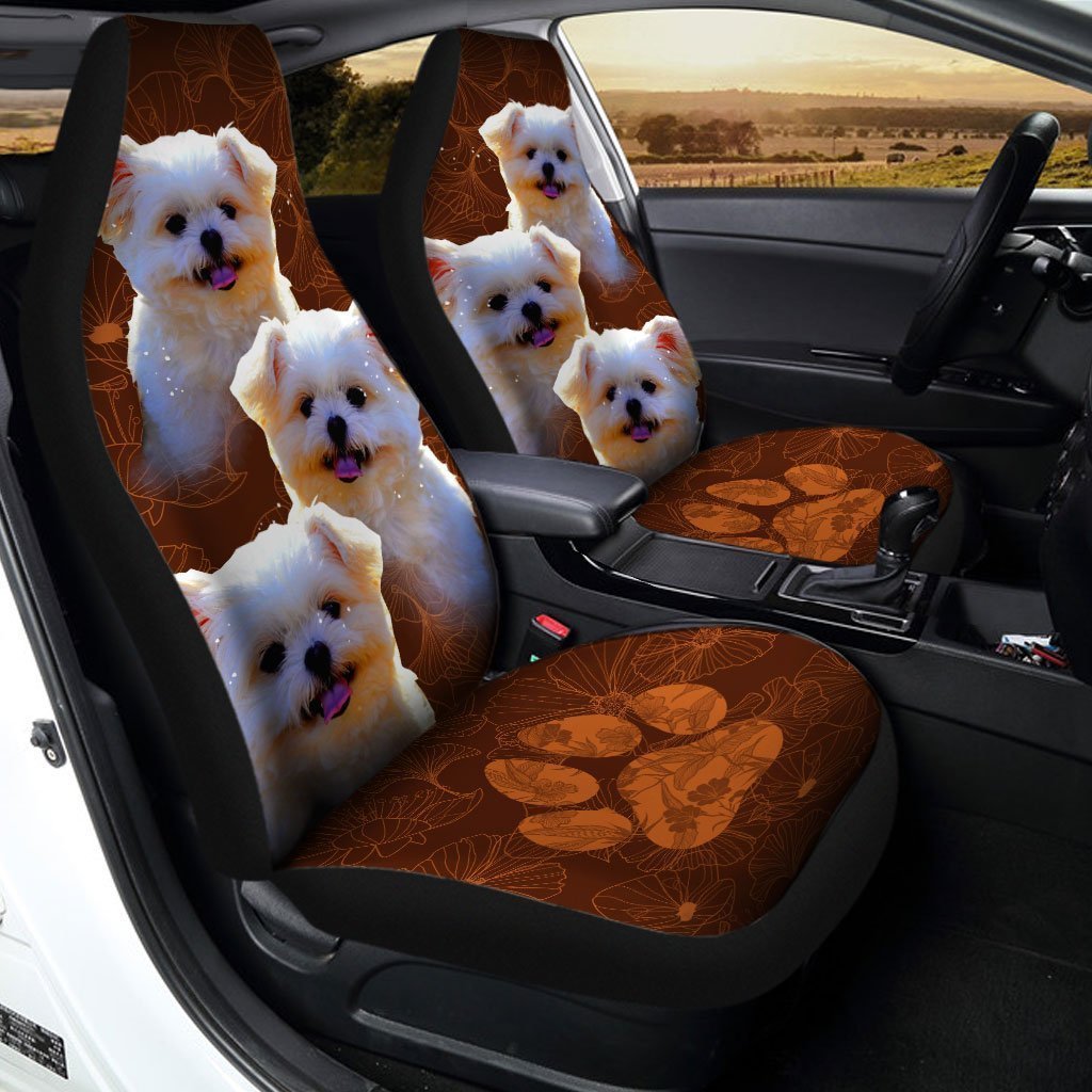 Shih Tzu Car Seat Covers Custom Cute Car Accessories For Dog Lovers - Gearcarcover - 1