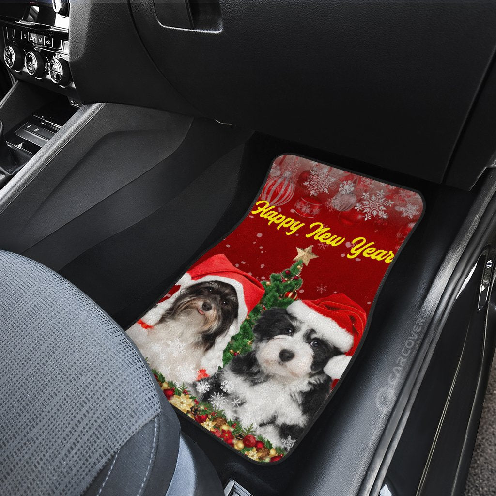 Shih Tzu Christmas Car Floor Mats Custom Car Accessories For Dog Lovers - Gearcarcover - 4