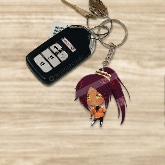 Shihouin Yoruichi Keychain Custom Bleach Anime Car Accessories - Gearcarcover - 1