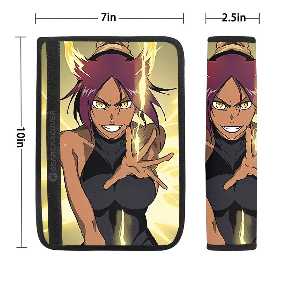 Shihouin Yoruichi Seat Belt Covers Custom Bleach Anime Car Accessories - Gearcarcover - 1