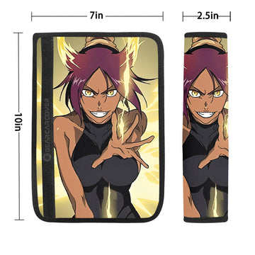 Shihouin Yoruichi Seat Belt Covers Custom Bleach Anime Car Accessories - Gearcarcover - 1