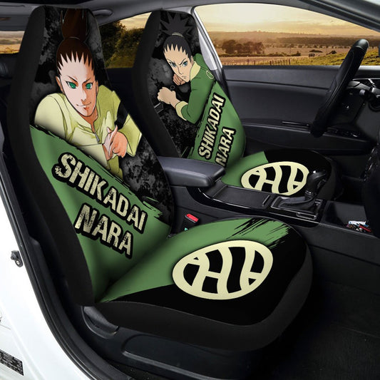 Shikadai Nara Car Seat Covers Custom Boruto Anime Car Accessories - Gearcarcover - 2