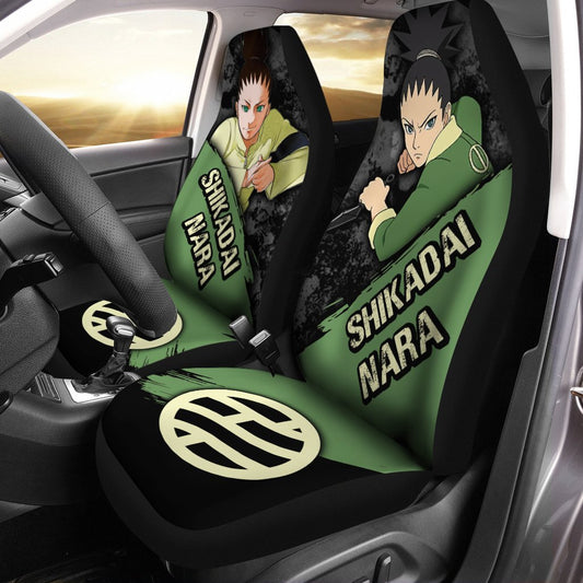 Shikadai Nara Car Seat Covers Custom Boruto Anime Car Accessories - Gearcarcover - 1