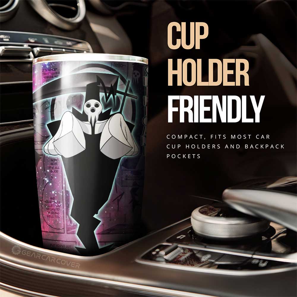 Shinigami Tumbler Cup Custom Soul Eater Anime Manga Galaxy Style - Gearcarcover - 2