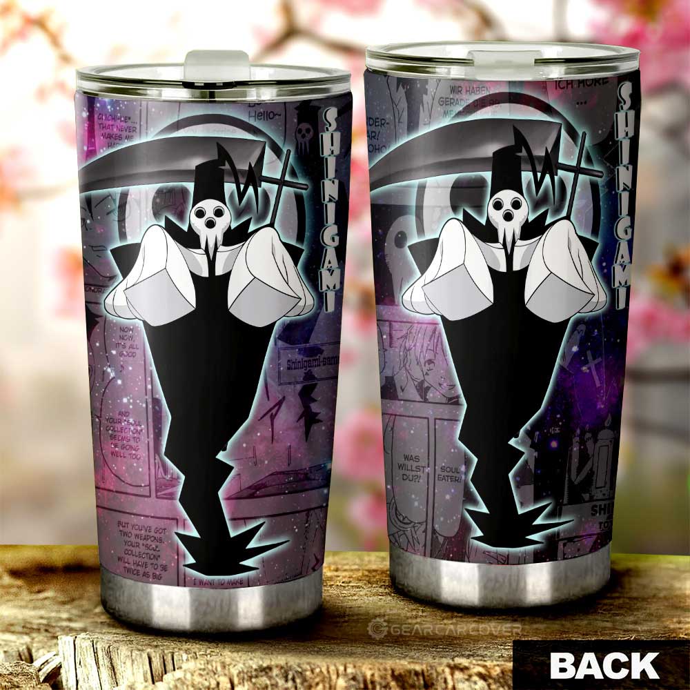 Shinigami Tumbler Cup Custom Soul Eater Anime Manga Galaxy Style - Gearcarcover - 3