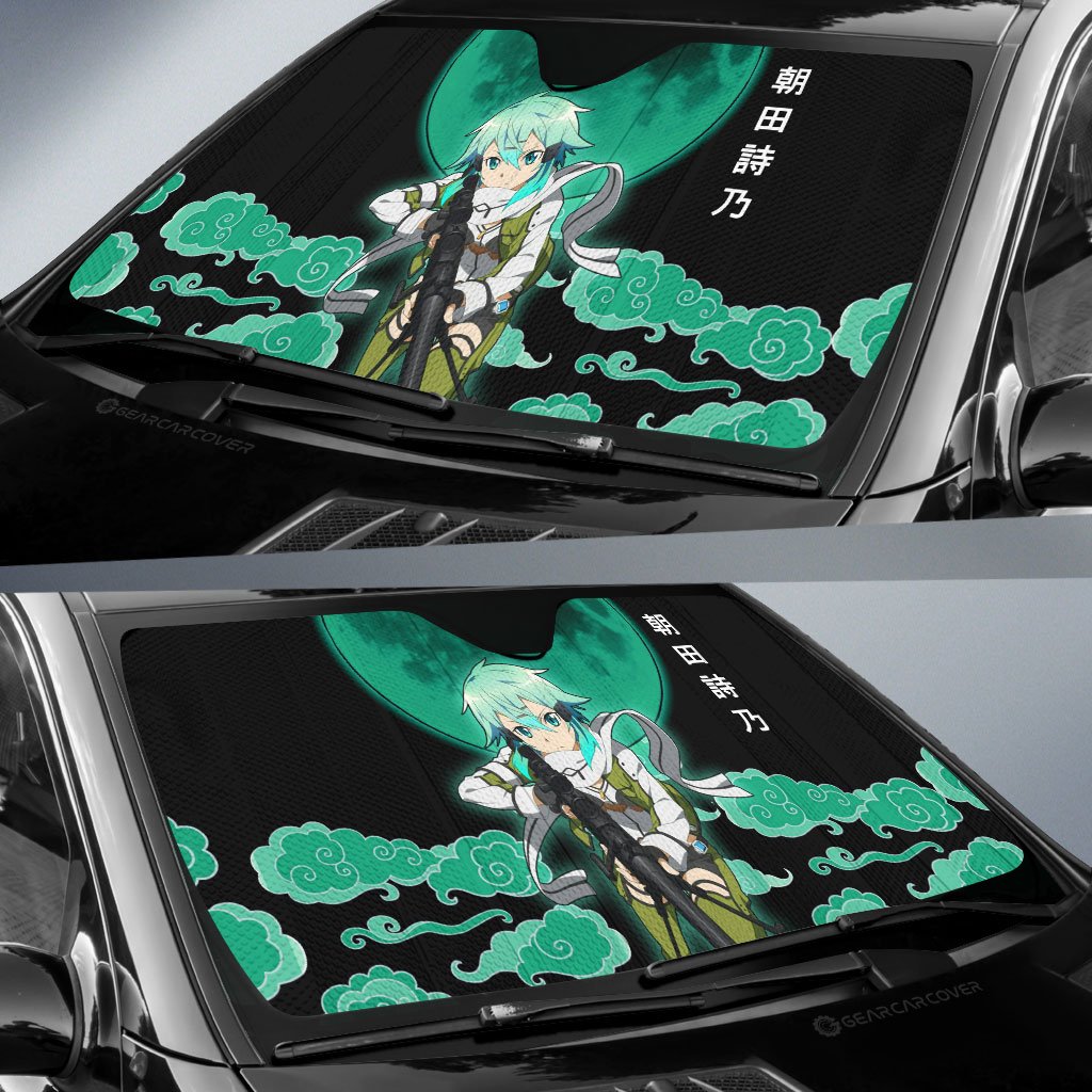 Shino Asada Car Sunshade Custom Sword Art Online Anime Car Accessories - Gearcarcover - 2