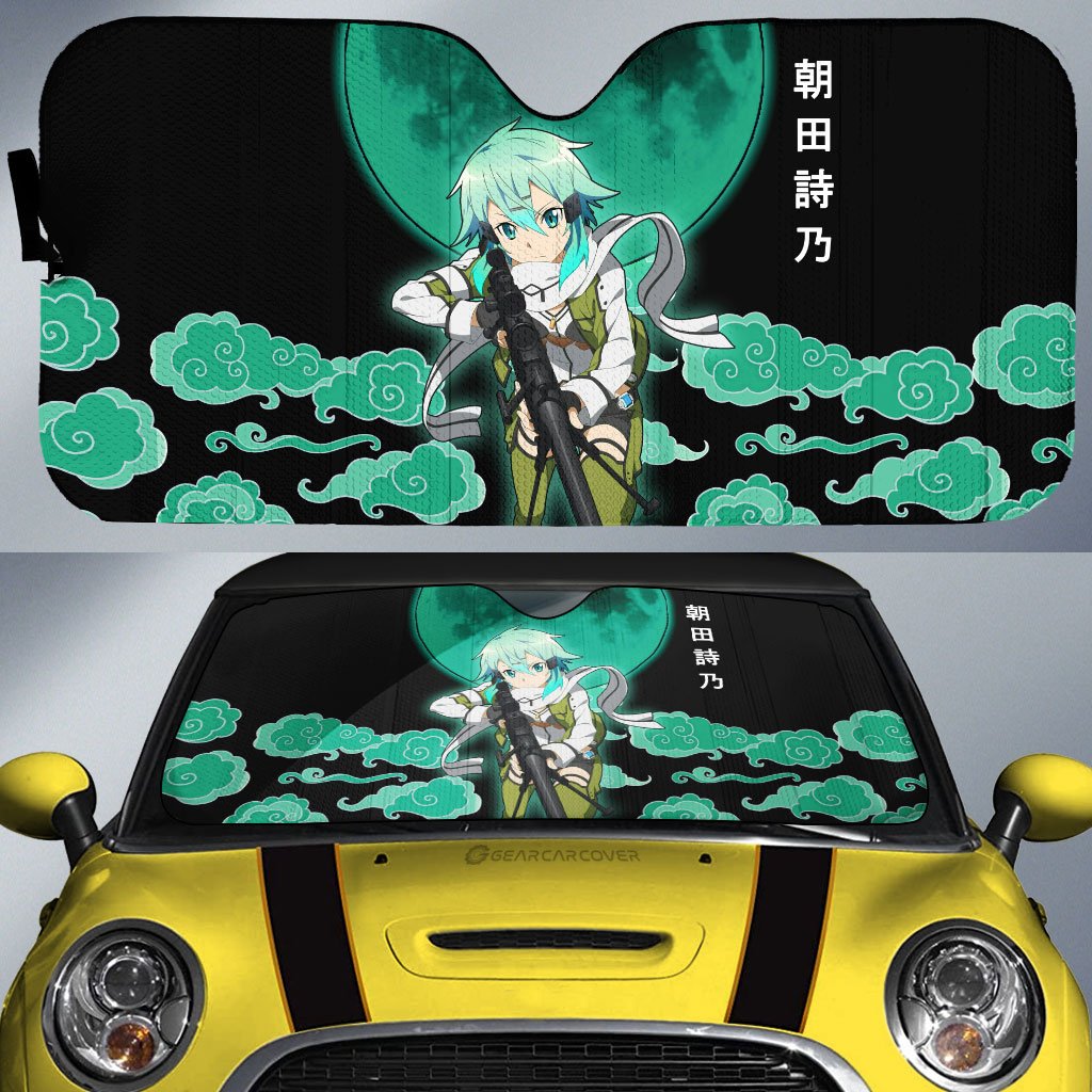 Shino Asada Car Sunshade Custom Sword Art Online Anime Car Accessories - Gearcarcover - 1