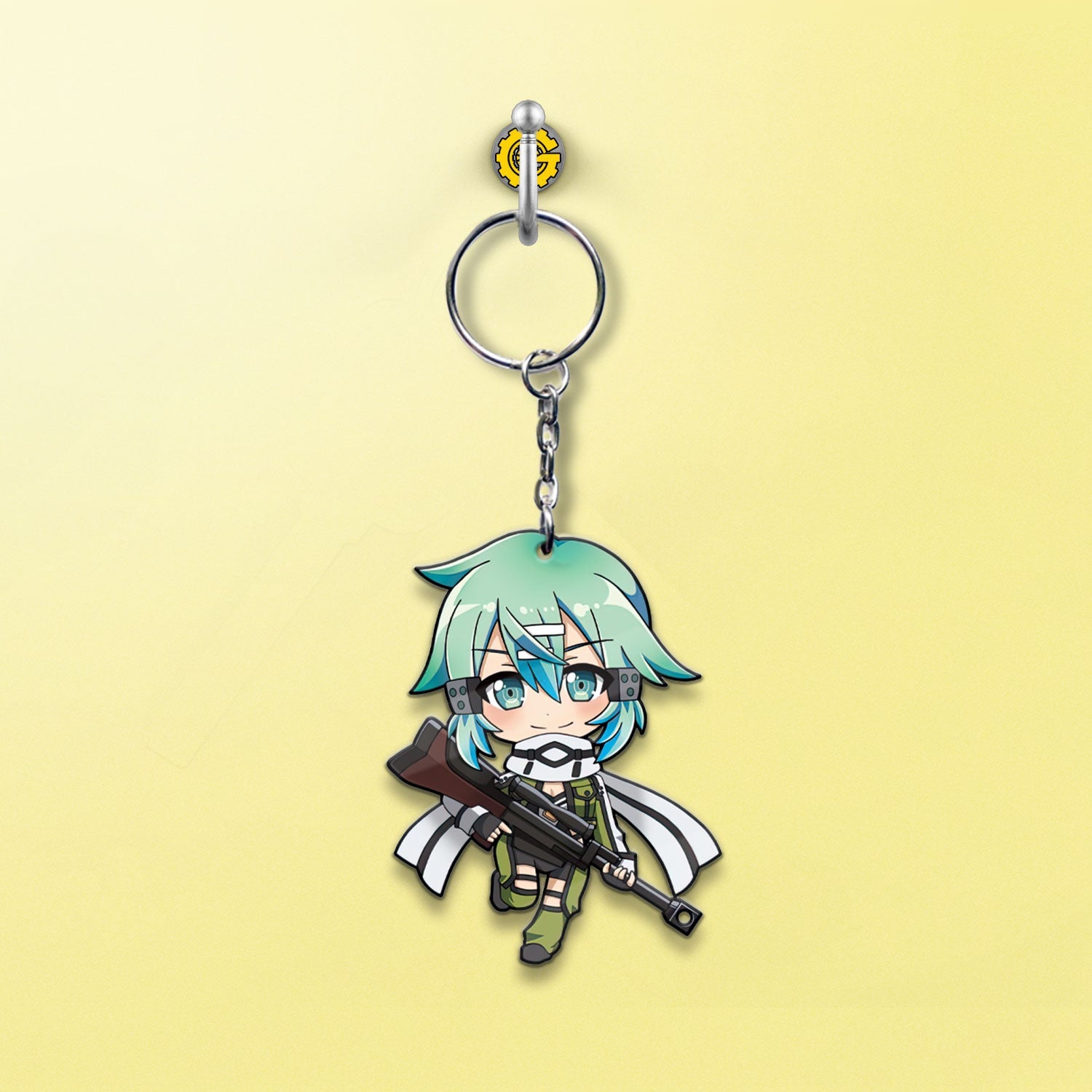 Shino Asada Keychain Custom Sword Art Online Anime Car Accessories - Gearcarcover - 2