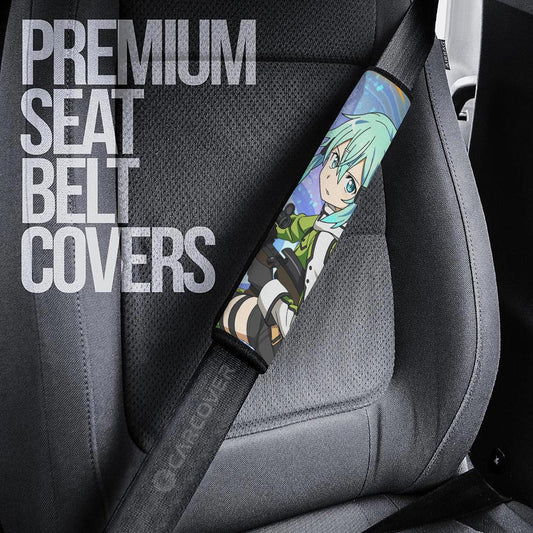 Shino Asada Seat Belt Covers Custom Sword Art Online Anime Car Accessories - Gearcarcover - 2