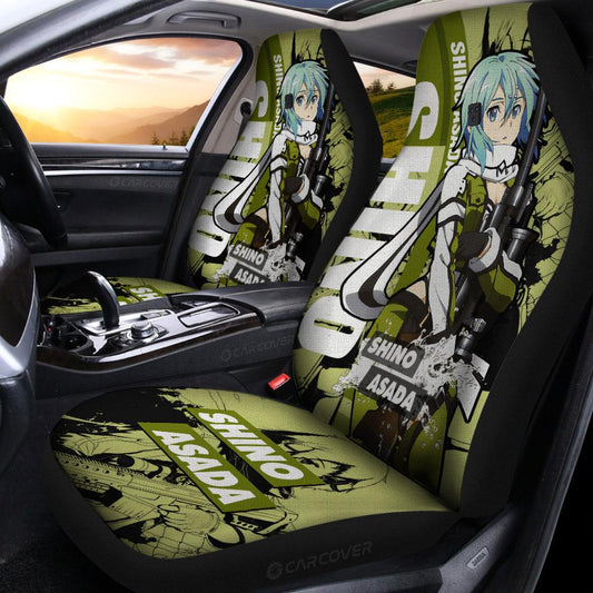 Shino Asada Sword Art Online Car Seat Covers Custom Anime Car Accessories - Gearcarcover - 2