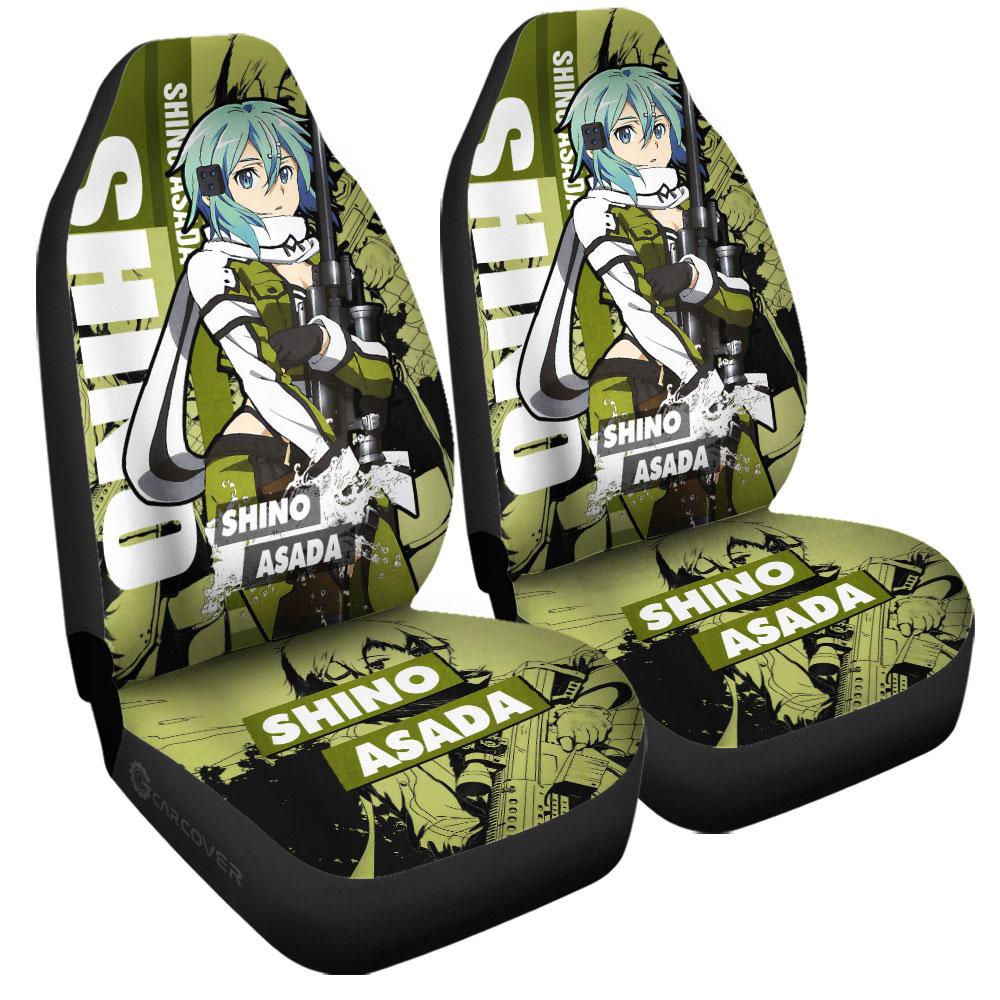 Shino Asada Sword Art Online Car Seat Covers Custom Anime Car Accessories - Gearcarcover - 3