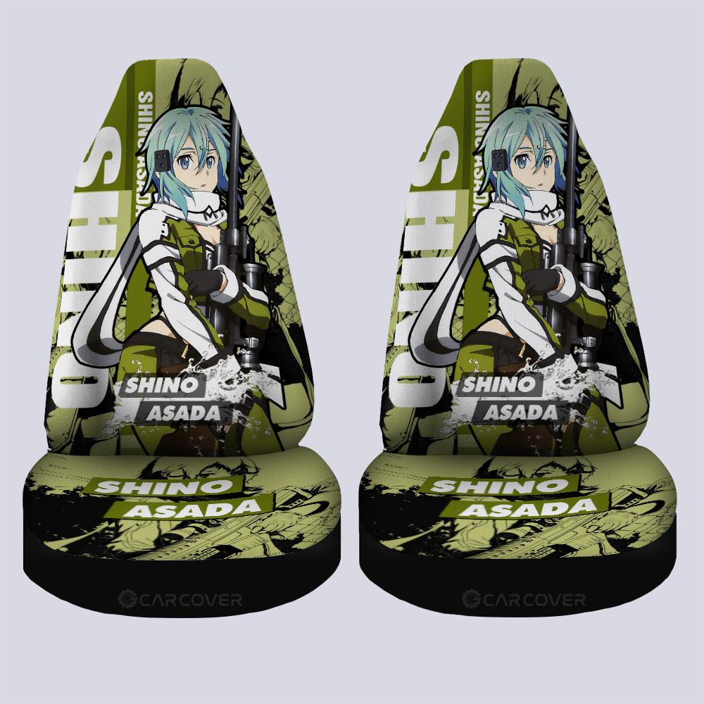 Shino Asada Sword Art Online Car Seat Covers Custom Anime Car Accessories - Gearcarcover - 4