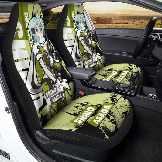 Shino Asada Sword Art Online Car Seat Covers Custom Anime Car Accessories - Gearcarcover - 1