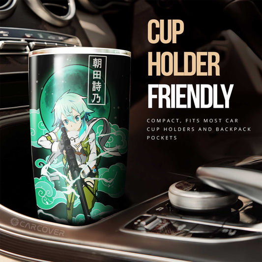 Shino Asada Tumbler Cup Custom Sword Art Online Anime Car Accessories - Gearcarcover - 2