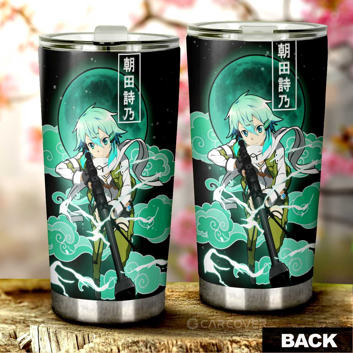 Shino Asada Tumbler Cup Custom Sword Art Online Anime Car Accessories - Gearcarcover - 3