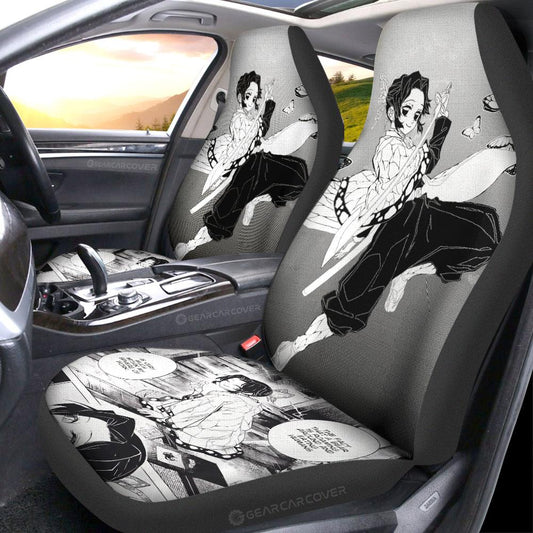 Shinobu Car Seat Covers Custom Kimetsu No Yaiba Manga Car Accessories - Gearcarcover - 2
