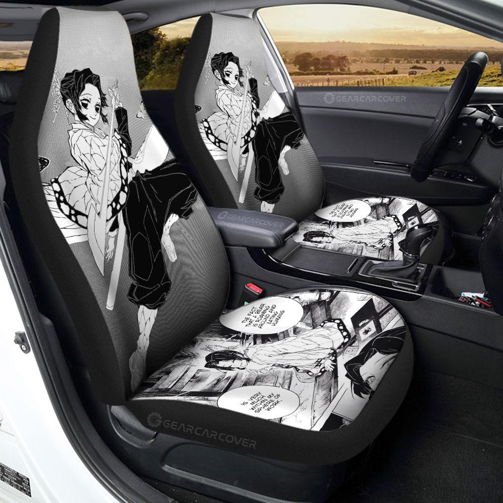 Shinobu Car Seat Covers Custom Kimetsu No Yaiba Manga Car Accessories - Gearcarcover - 1