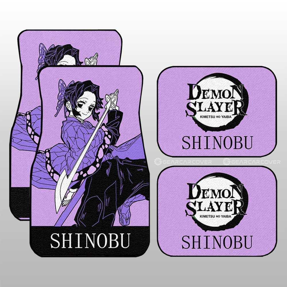 Shinobu Kocho Car Floor Mats Custom Demon Slayer Anime Car Accessories - Gearcarcover - 2