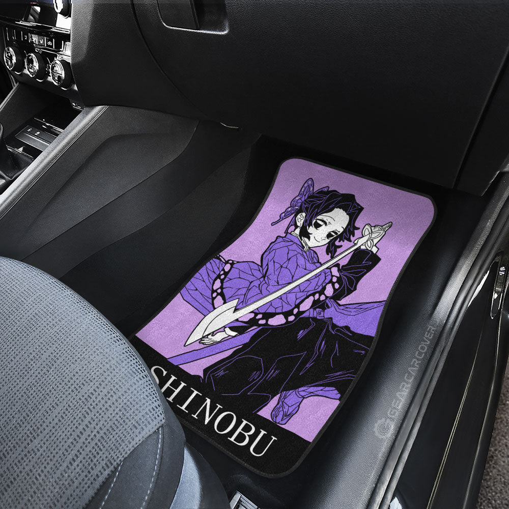 Shinobu Kocho Car Floor Mats Custom Demon Slayer Anime Car Accessories - Gearcarcover - 4