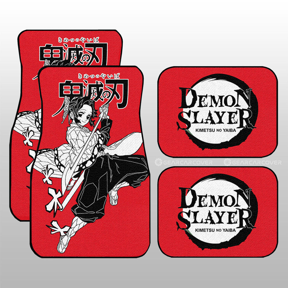 Shinobu Kocho Car Floor Mats Custom Demon Slayer Anime Car Accessories Manga Style For Fans - Gearcarcover - 1