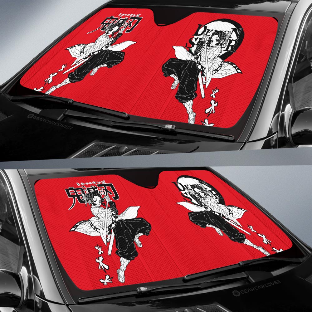 Shinobu Kocho Car Sunshade Custom Demon Slayer Anime Car Accessories Manga Style For Fans - Gearcarcover - 2