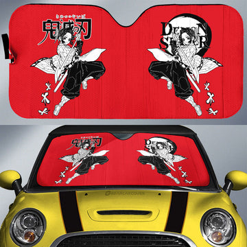 Shinobu Kocho Car Sunshade Custom Demon Slayer Anime Car Accessories Manga Style For Fans - Gearcarcover - 1