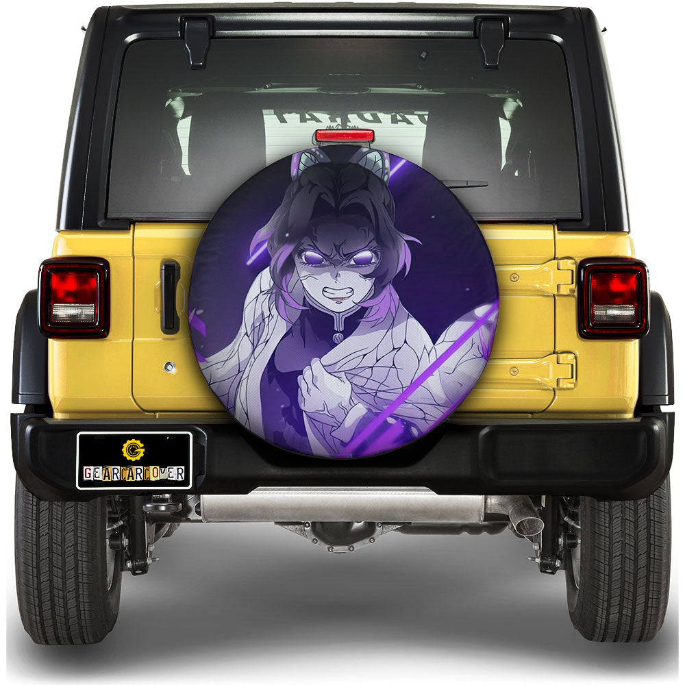 Shinobu Kocho Spare Tire Cover Custom Demon Slayer Anime Car Accessoriess - Gearcarcover - 1