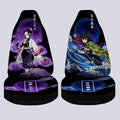 Shinobu Kochou And Giyuu Tomioka Car Seat Covers Custom Demon Slayer Anime Car Interior Accessories - Gearcarcover - 4