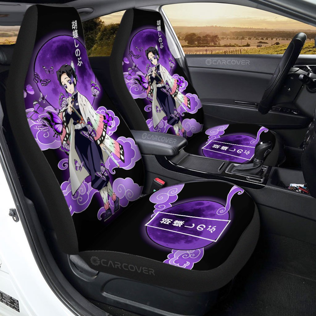 Shinobu Kochou Car Seat Covers Custom Anime Demon Slayer Car Accessories - Gearcarcover - 1