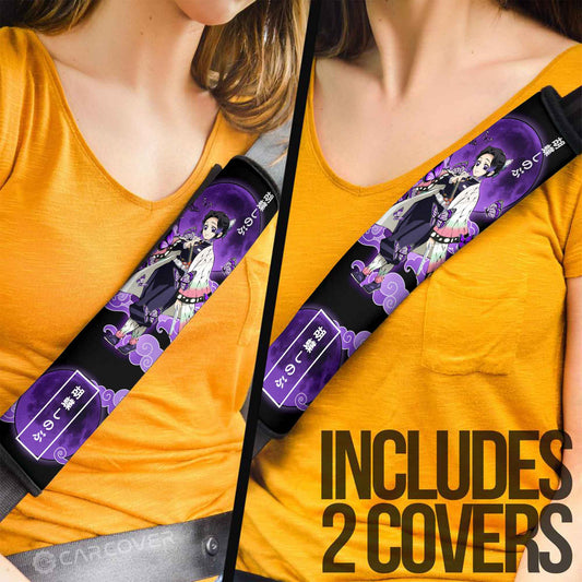 Shinobu Kochou Seat Belt Covers Custom Anime Demon Slayer Car Accessories - Gearcarcover - 2