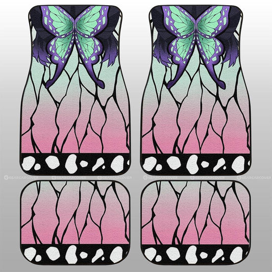 Shinobu Uniform Car Floor Mats Custom Hairstyle Demon Slayer Anime Car Interior Accessories - Gearcarcover - 2