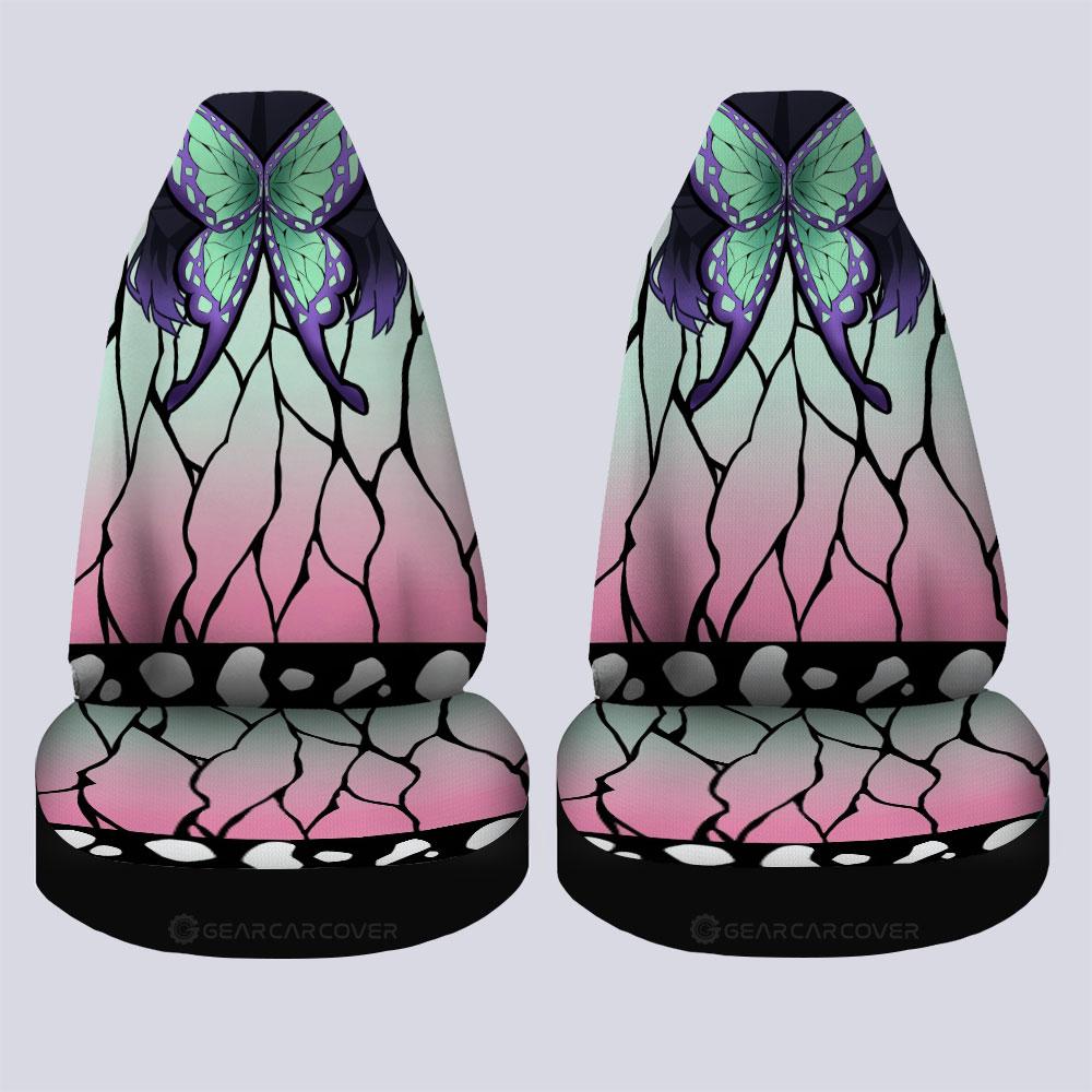 Shinobu Uniform Car Seat Covers Custom Hairstyle Demon Slayer Anime Car Interior Accessories - Gearcarcover - 4