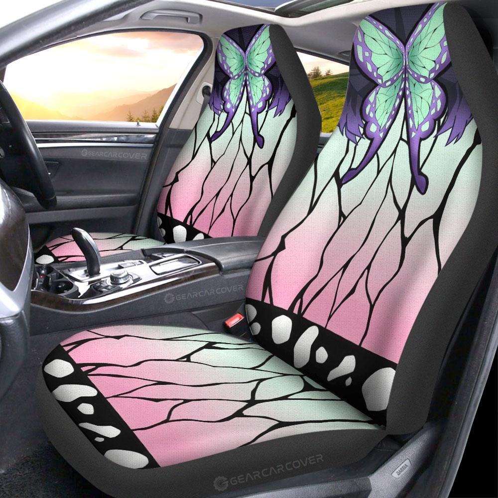 Shinobu Uniform Car Seat Covers Custom Hairstyle Demon Slayer Anime Car Interior Accessories - Gearcarcover - 2