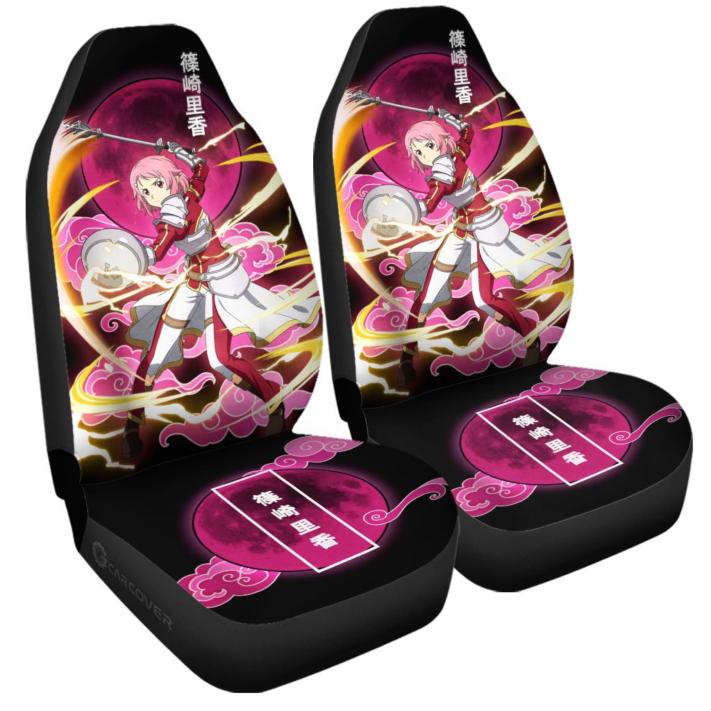 Shinozaki Rika Car Seat Covers Custom Anime Sword Art Online Car Accessories - Gearcarcover - 3
