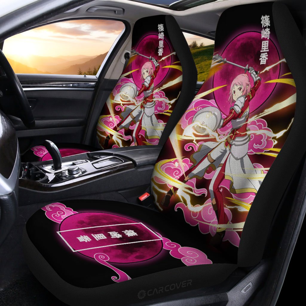 Shinozaki Rika Car Seat Covers Custom Anime Sword Art Online Car Accessories - Gearcarcover - 2