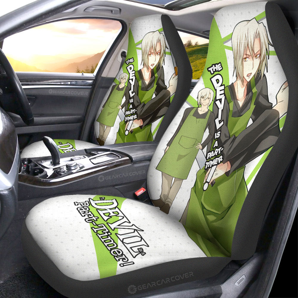 Shiro Ashiya Car Seat Covers Custom The Devil Is a Part Timer Anime Car Accessories - Gearcarcover - 3