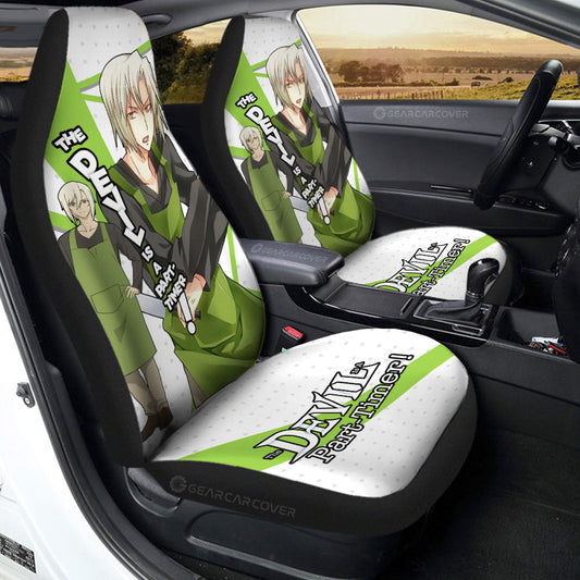 Shiro Ashiya Car Seat Covers Custom The Devil Is a Part Timer Anime Car Accessories - Gearcarcover - 2