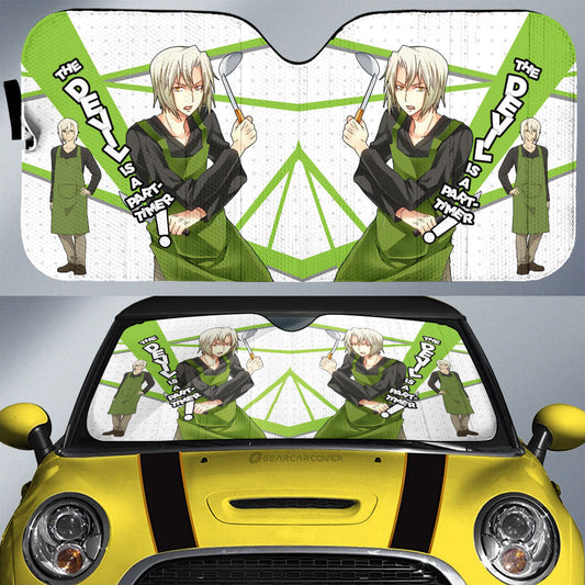 Shiro Ashiya Car Sunshade Custom The Devil Is a Part-Timer! Anime Car Accessories - Gearcarcover - 1