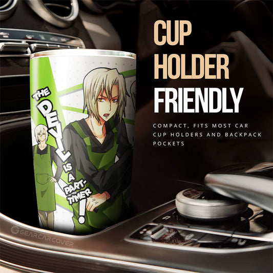 Shiro Ashiya Tumbler Cup Custom The Devil Is a Part-Timer! Anime Car Accessories - Gearcarcover - 2