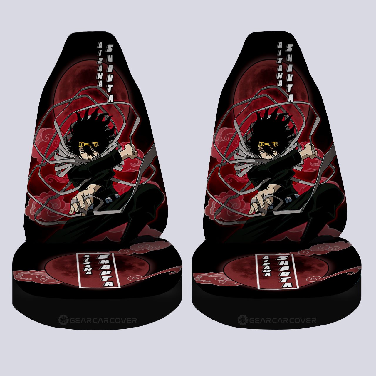 Shota Aizawa Car Seat Covers Custom Anime My Hero Academia Car Interior Accessories - Gearcarcover - 4
