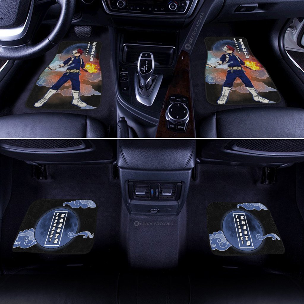 Shoto Todoroki Car Floor Mats Custom Anime My Hero Academia Car Interior Accessories - Gearcarcover - 3