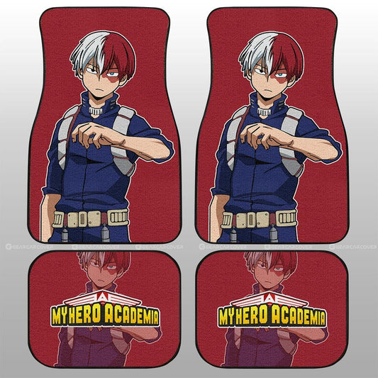 Shoto Todoroki Car Floor Mats Custom My Hero Academia Anime - Gearcarcover - 2