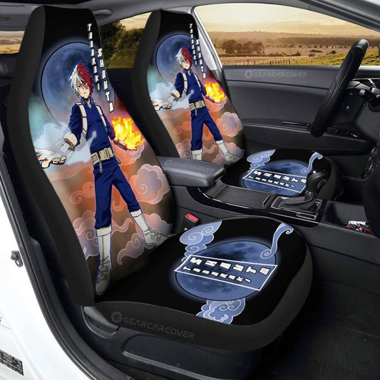 Shoto Todoroki Car Seat Covers Custom Anime My Hero Academia Car Interior Accessories - Gearcarcover - 1