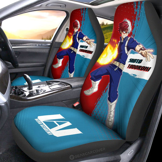 Shoto Todoroki Car Seat Covers Custom For My Hero Academia Anime Fans - Gearcarcover - 2