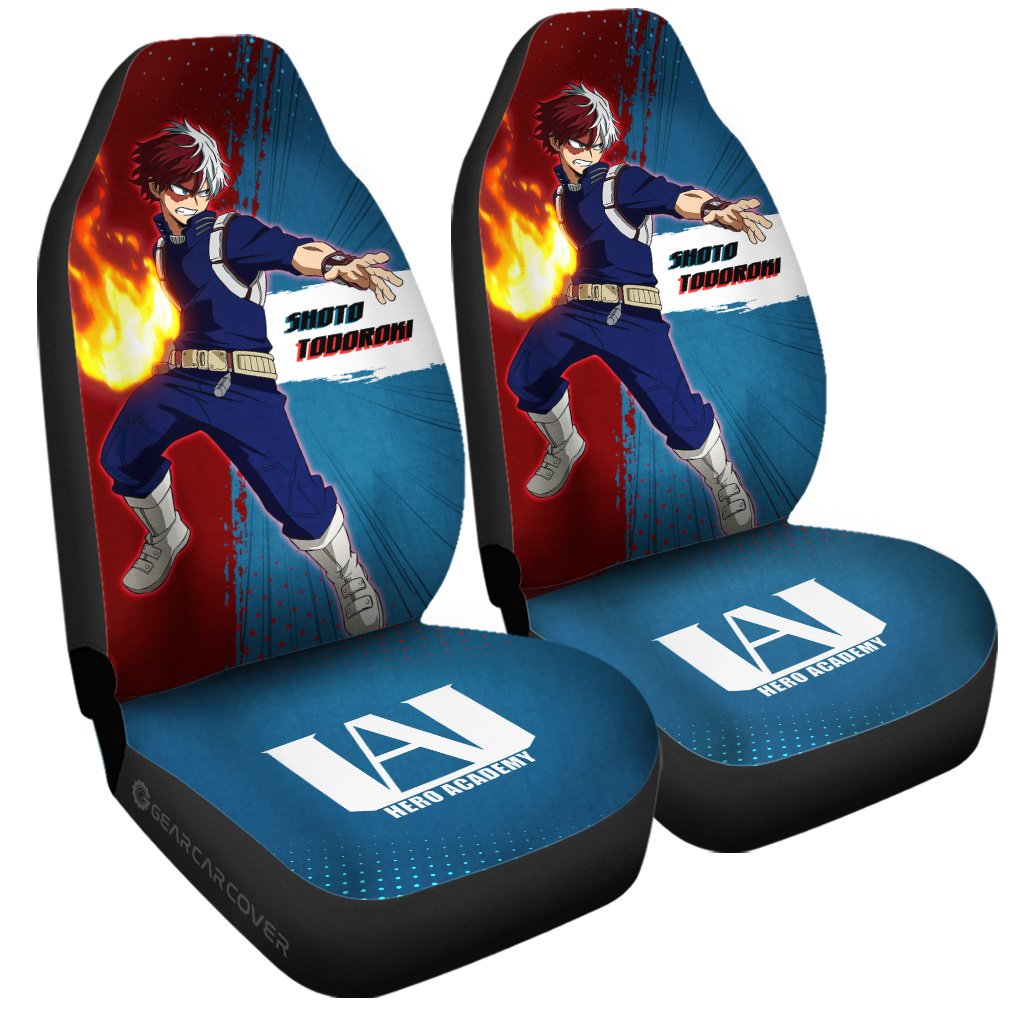Shoto Todoroki Car Seat Covers Custom For My Hero Academia Anime Fans - Gearcarcover - 3