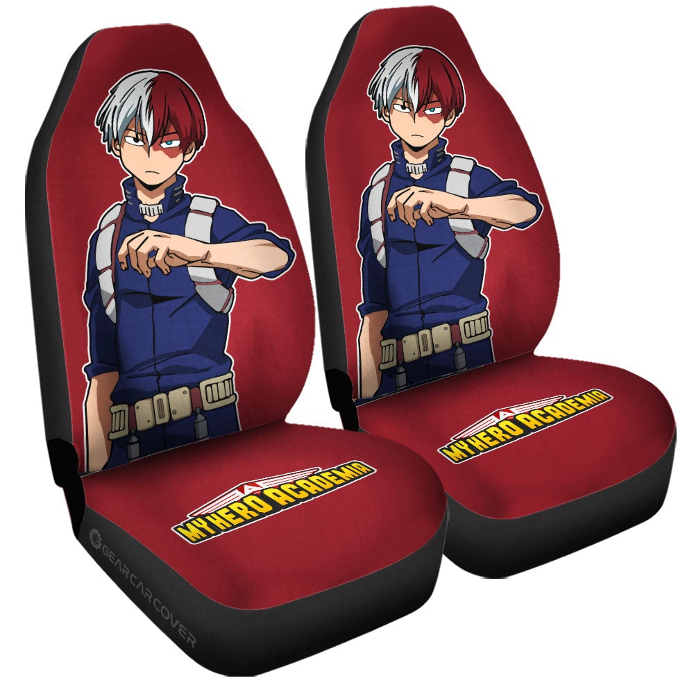 Shoto Todoroki Car Seat Covers Custom My Hero Academia Anime - Gearcarcover - 3