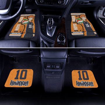 Shoyo Hinata Car Floor Mats Custom Haikyuu Anime Car Accessories - Gearcarcover - 1