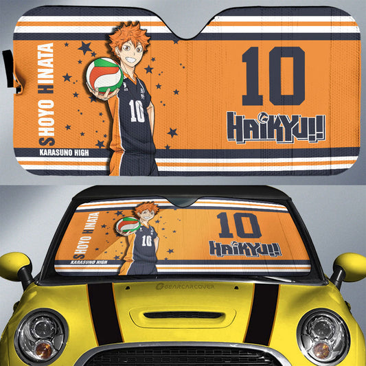 Shoyo Hinata Car Sunshade Custom Haikyuu Anime Car Accessories - Gearcarcover - 1