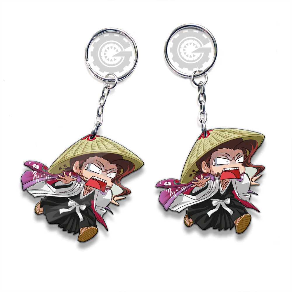 Shunsui Kyoraku Keychain Custom Bleach Anime Car Accessories - Gearcarcover - 3