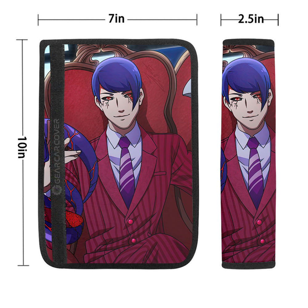 Shuu Tsukiyama Seat Belt Covers Custom Tokyo Ghoul Anime Car Accessories - Gearcarcover - 1